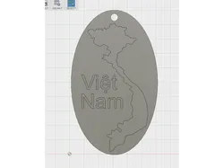 Việt Nam Keychain Round v2