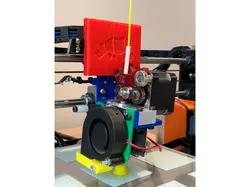 X-Carriage for Wanhao Duplicator i3 with E3D v6 and Flexion extruder