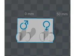 Double support à brosse à dents (homme & femme)