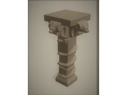 Gargoyle and Snake Column