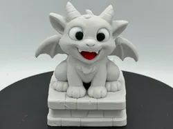 Gargoyle Desktop Buddy – Happy  - Free 3D Print Model