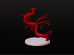 Internal Carotid Artery and Its Branches - Free 3D Print Model