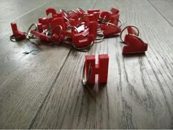 Letter key ring