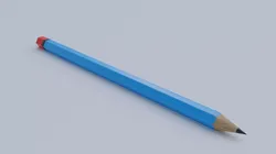 Pencil Blue 3D model
