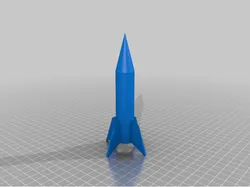 model rocket with improved fins