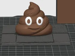 poop on a shingle  - Free 3D Print Model