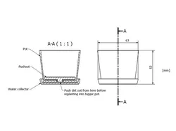 Seed plant pot