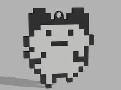 Tamagotchi Mametchi charm strap keychain - Free 3D Print Model