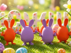 The Egg with bunny ears - an Easter family - Free 3D Print Model
