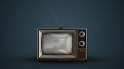 Classic Television Low-poly 3D model