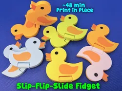 Cruise Duck Slider + Flip Fidget (Print in Place) - Free 3D Print Model