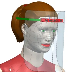 Face shield Covid-19 Meltica