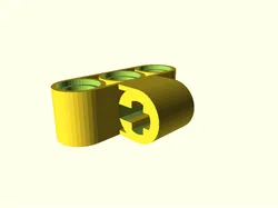 Lego Technic: Axle and Pin Connector Perpendicular Customizable