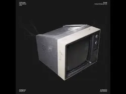 Old Tv Low-poly 3D model