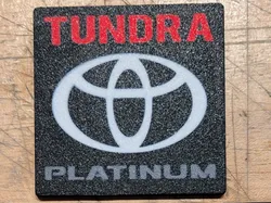 TOYOTA TUNDRA PLATINUM TRAILER HITCH RECEIVER PLUG - Free 3D Print Model