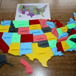 USA map puzzle