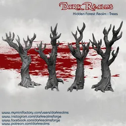 Dark Realms Hidden Forest Realm - Trees