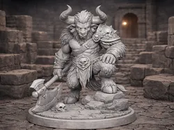 Minotaur – Boss Miniature TTRPG - Free 3D Print Model