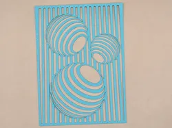Optical Object Swirl Stencil Pattern - Free 3D Print Model