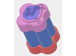 AA Battery Holder with charge indicator
