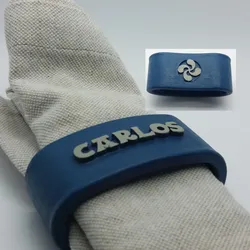 CARLOS Napkin Ring with lauburu