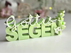 Communion Confirmation Blessing Lettering Decoration - Free 3D Print Model