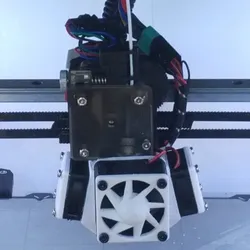 E3D v6, 3 fans in 1 mount, 40mm cooling fan and 30mm layer fans