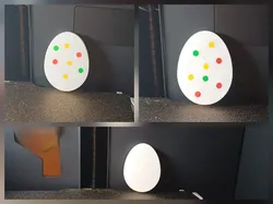 flat Easter egg - Free 3D Print Model