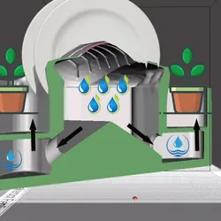 Maceta PortaPlatos Sucios Cocina Ecologica #Hope3D
