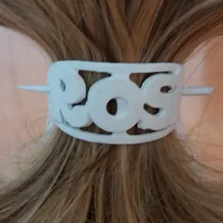 ROSI Personalized Oval Hair Stick Barrete 54x30mm