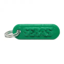 SEBAS Personalized keychain embossed letters