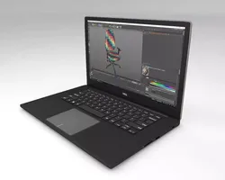 UV Mapped Laptop 3D model