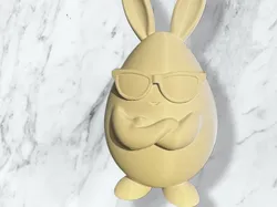 A confident Easter egg - Free 3D Print Model