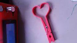 clothes peg heart