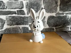 Easter Bunny 15cm Dots or Stripes - Free 3D Print Model