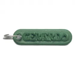 GERARDO Personalized keychain embossed letters