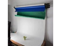 Wall-Mounted Multiple Backdrop Paper Roll Pulldown Rack