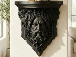 Baroque Zeus Console - Pillar of Olympus - Free 3D Print Model