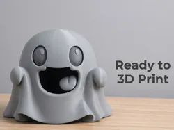 Cute Chibi Ghost - Free 3D Print Model
