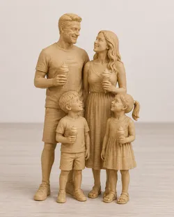 Familie mit Eis