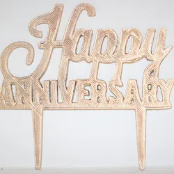 Happy aniversary cake topper