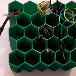 Honeycomb wire rack for misc wires