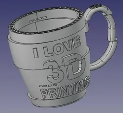 I Love 3D Printing Mug Set