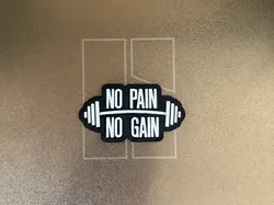 Patch NoPainNoGain - Free 3D Print Model