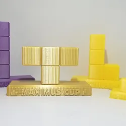 Tetris Trophies (all 7 pieces) - Maximus Cup Tetris 99 - Nintendo Switch