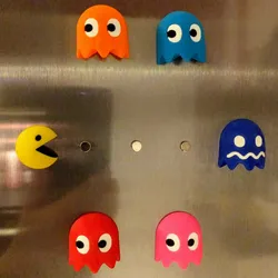 Tiny 3D Pacman Fridge Magnets