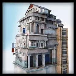 Building V2 3D model