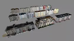 Buildings City building industrial park commercial housing 3D model