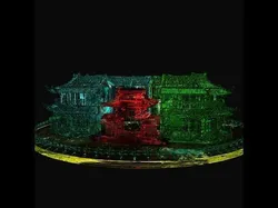 Chinese ancient house icy sculpture  3D model