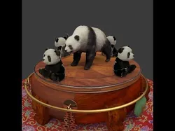 Chinese  panda doll  3D model